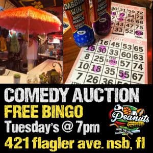 COMEDY AUCTION & FREE BINGO